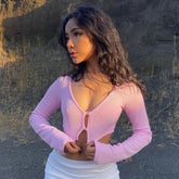 Y2K Pink Crop Top